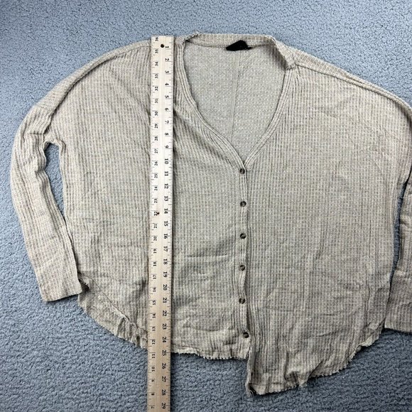 Urban Outfitters Out From Under Oversized Waffle Texture Slouchy Top Medium - Picture 2 of 8